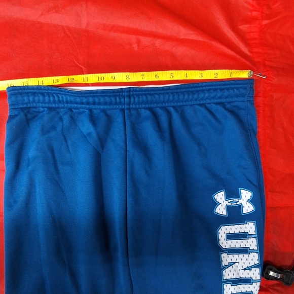 Under Armour Blue Track Pants with Elastic Cuffs - Picture 13 of 15